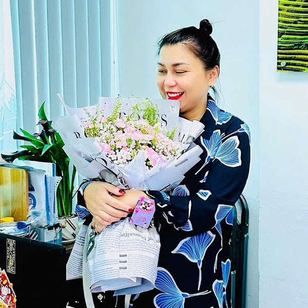 bó hoa khách gửi feedback cho hoatuoi247